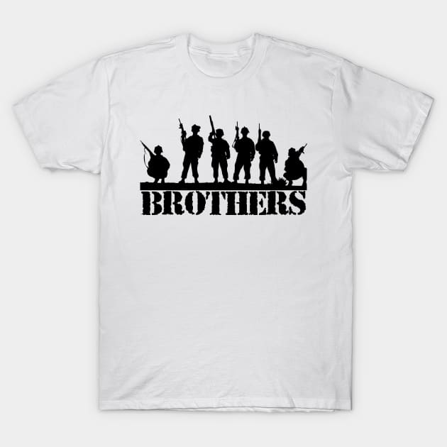 Brothers Military Fraternity T-Shirt by AgemaApparel